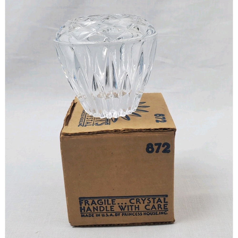 Vintage Princess House Votive Candle Holder Highlights In Lead Crystal 872 USA